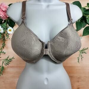 Bali Comfort Revolution Front Close Shaping Underwire Bra Sz 40D Warm Steel